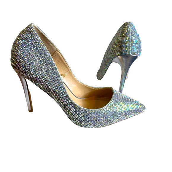 Steve Madden Shoes - Steve Madden Rhinestone heels size 8.5